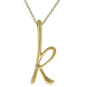 Tiffany Letter K Necklace Gold Co